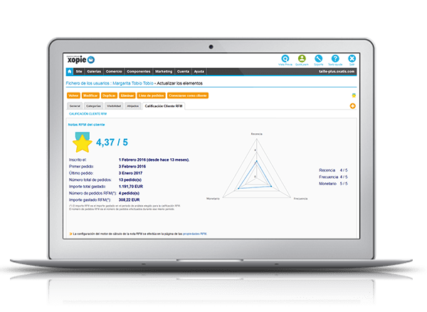 Vender por internet con Xopie - Cuenta cliente