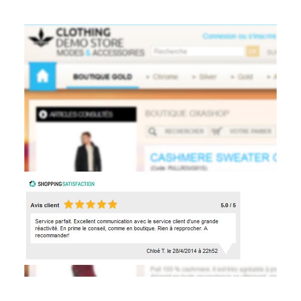 Marketing site e-commerce : avis clients
